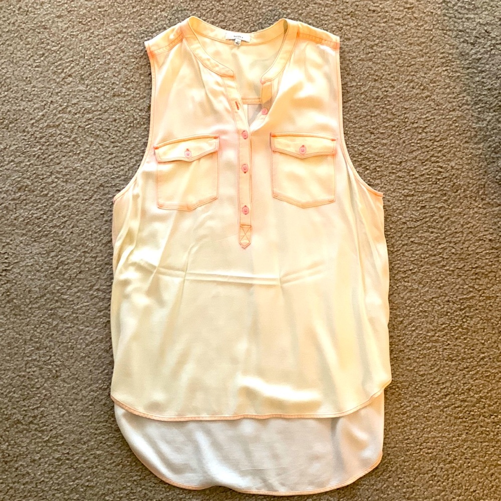 Light orange sleeveless tunic
